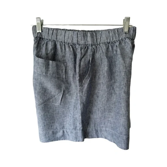 COPY - NWT’s Everlane Women’s 100% Linen Boxer Shorts Blue Size S $49 - Picture 4 of 8